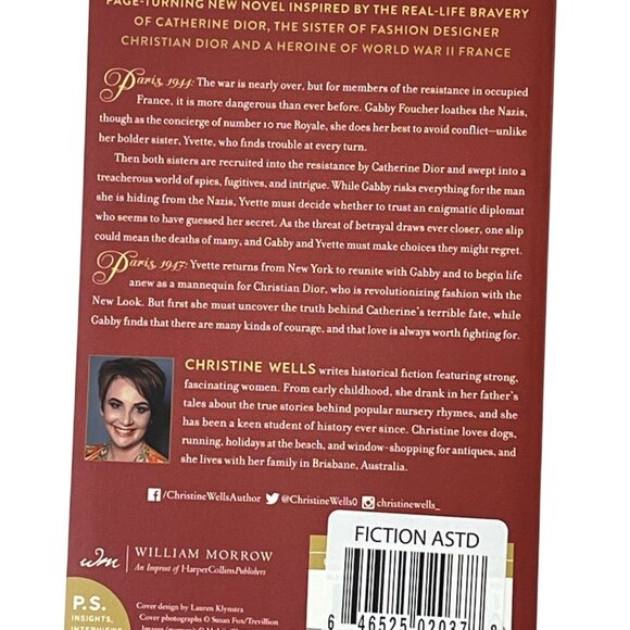 Sisters of the Resistance Book Christine Wells WWII Spy Historical Fiction - Picture 2 of 5
